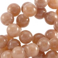 Halbedelstein Perlen rund 6mm Agaat Rosewood brown